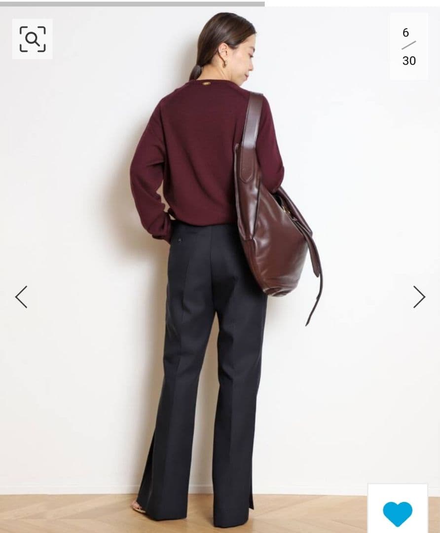 ⭕新品、未使用⭕ミューズドゥドゥーズィエムクラス☆バウト☆スリットパンツ☆ネイビ