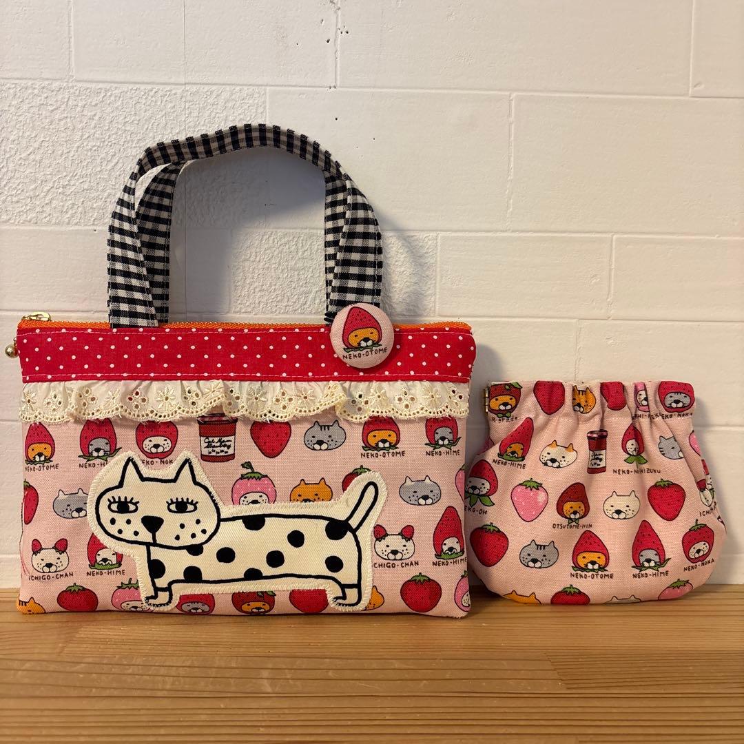 おまとめページ　巾着　ポーチ　ユキエモン　猫柄　人気　ハンドメイド