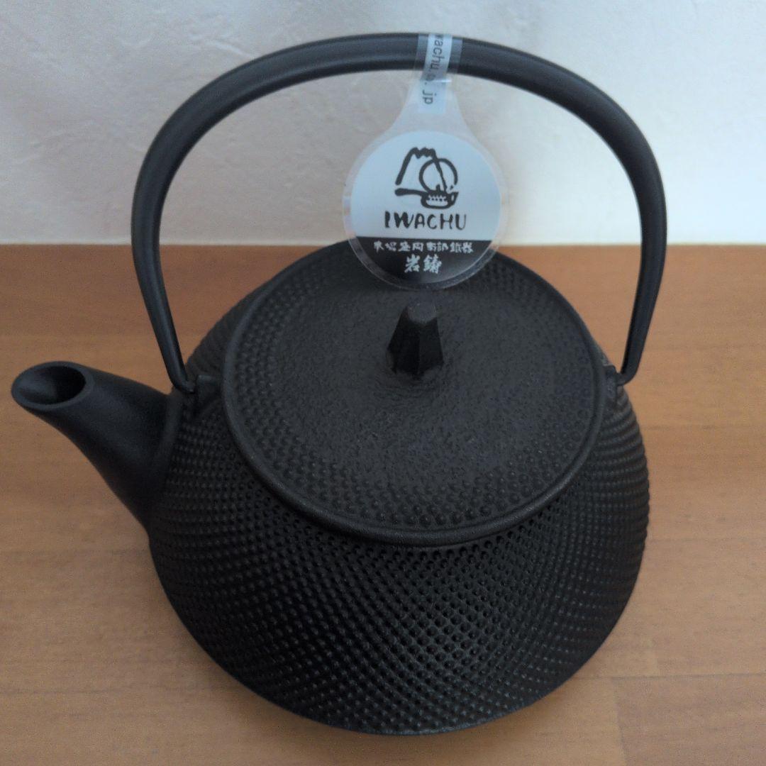 【新品未使用】南部鐵器 鉄瓶兼用急須 5型新アラレ IH対応650ｍｌ釜敷アラレ