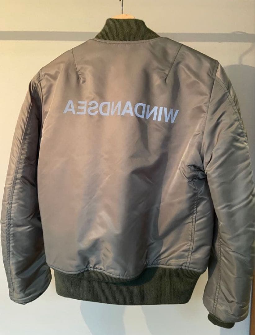 ＊最終値下げ＊WINDANDSEA MA-1ジャケット カーキ