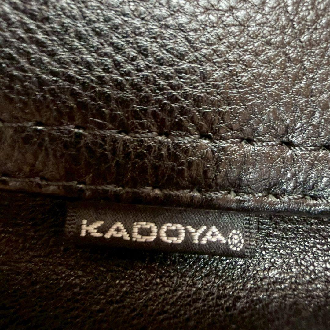 美品　KADOYA リアルレザーパンツ 本革 プロテクター 黒 ブラック