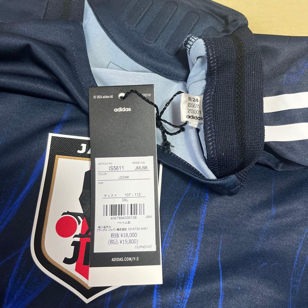 日本代表 ユニフォーム 長袖 オーセンティック 3XLサイズ 正規品 Y-3