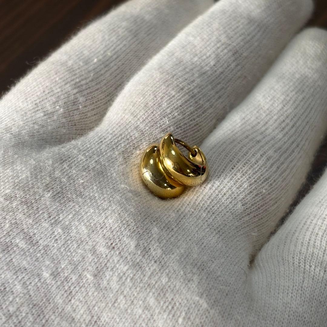 ［極美品］トムウッド　TOM WOOD アイスハギー　　ゴールド　フープピアス