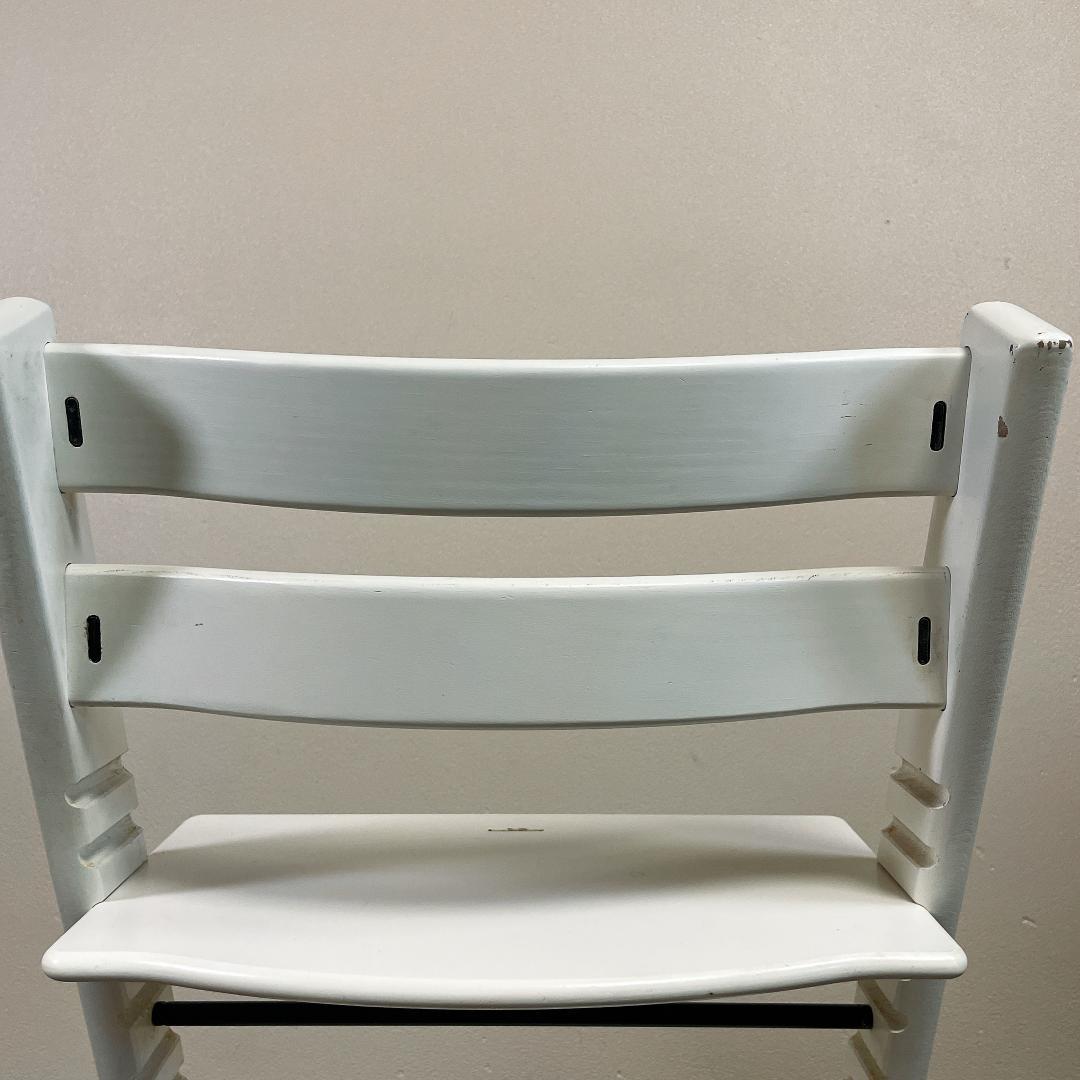 【良品】STOKKE トリップトラップ ホワイト シリアル6