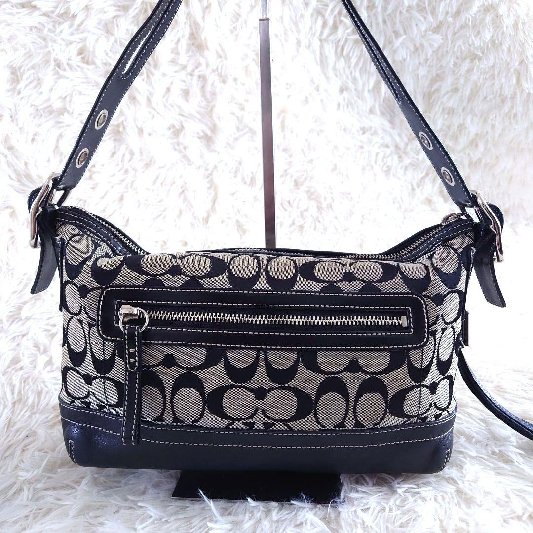バッグ COACH Shoulder bag Signature black