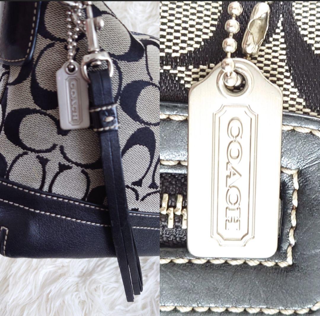 バッグ COACH Shoulder bag Signature black