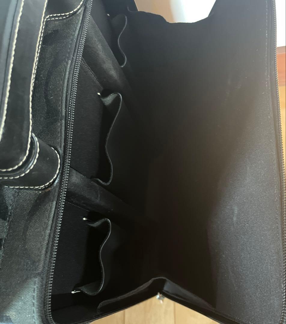 【希少】コーチ シグネチャー キャリーバッグ キャンバス F77180 ブラック