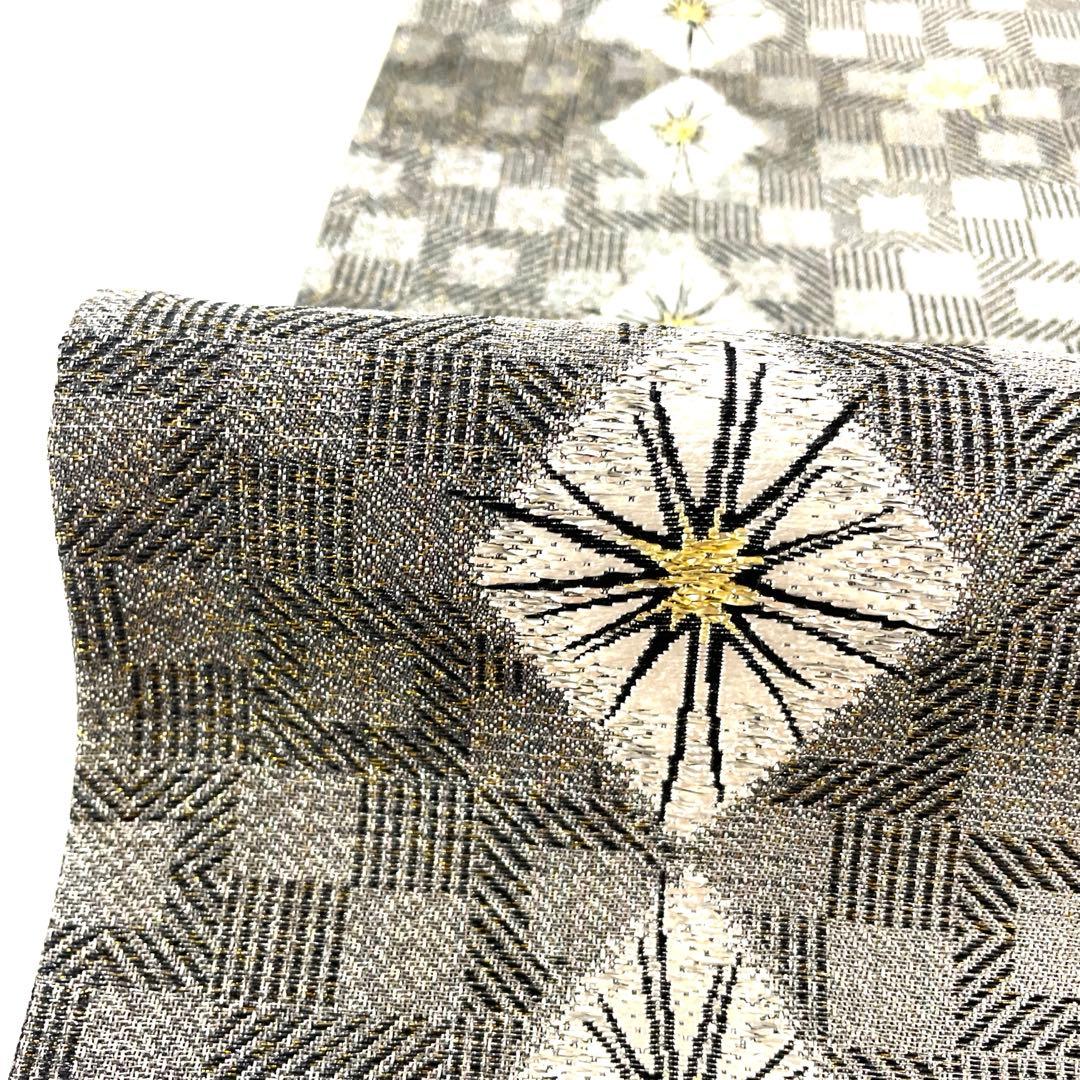 専用帯6016 ●高級 正絹 片面全通 リバーシブル 袋帯