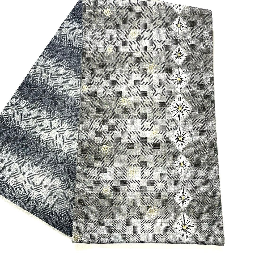 専用帯6016 ●高級 正絹 片面全通 リバーシブル 袋帯