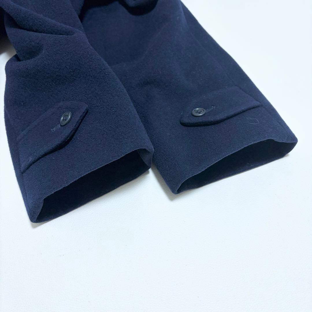 美品✨バーバリーズ ロングコート カシミヤ混 ネイビー ベルト付