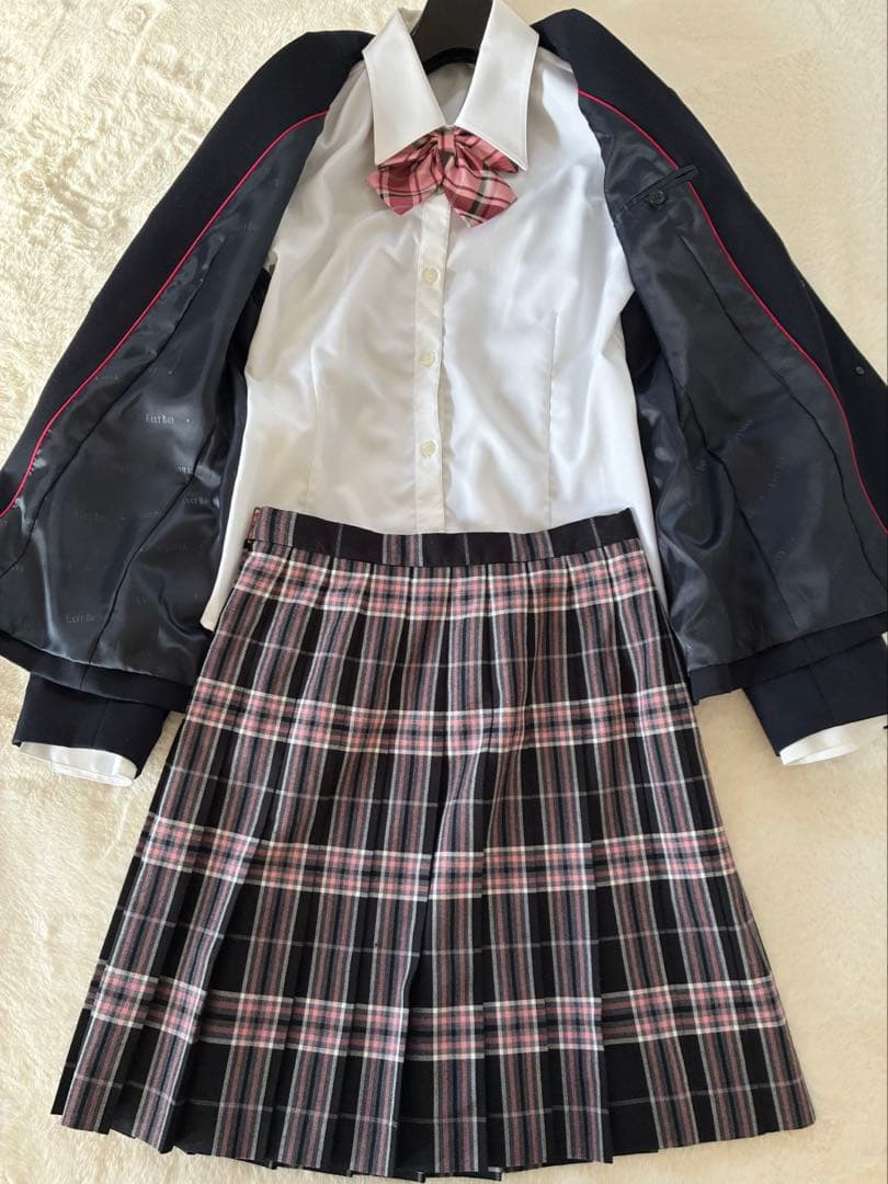 【豪華6点】イーストボーイ 卒服上下　9号/160 ブレザー＆2スカート＆2タイ