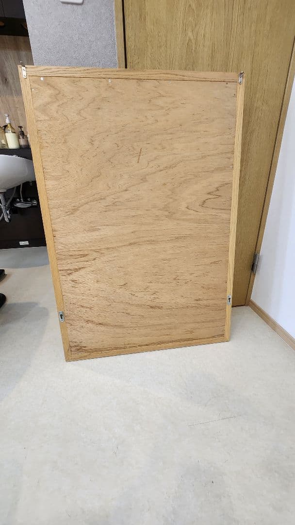 美容室木製ナチュラルウッド壁掛け鏡