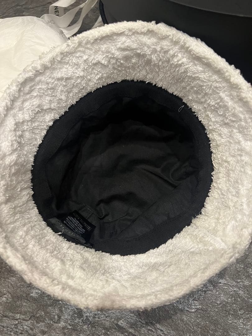 CHANEL ホワイト バケットハット M