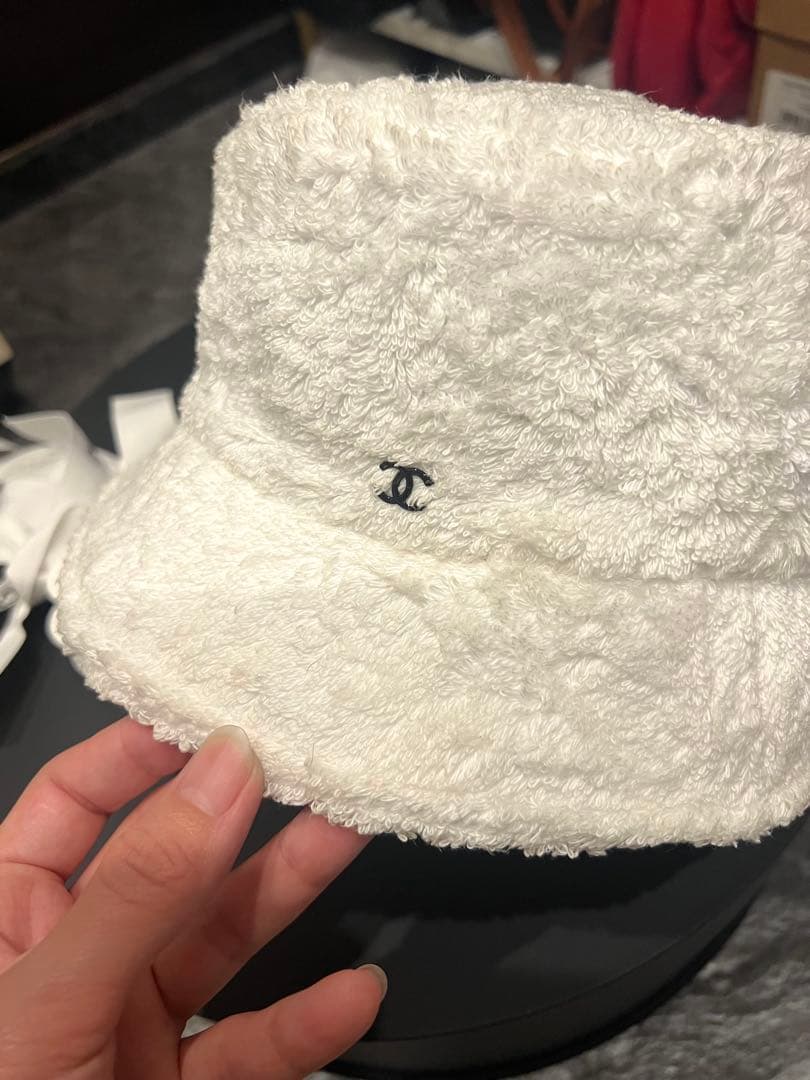 CHANEL ホワイト バケットハット M