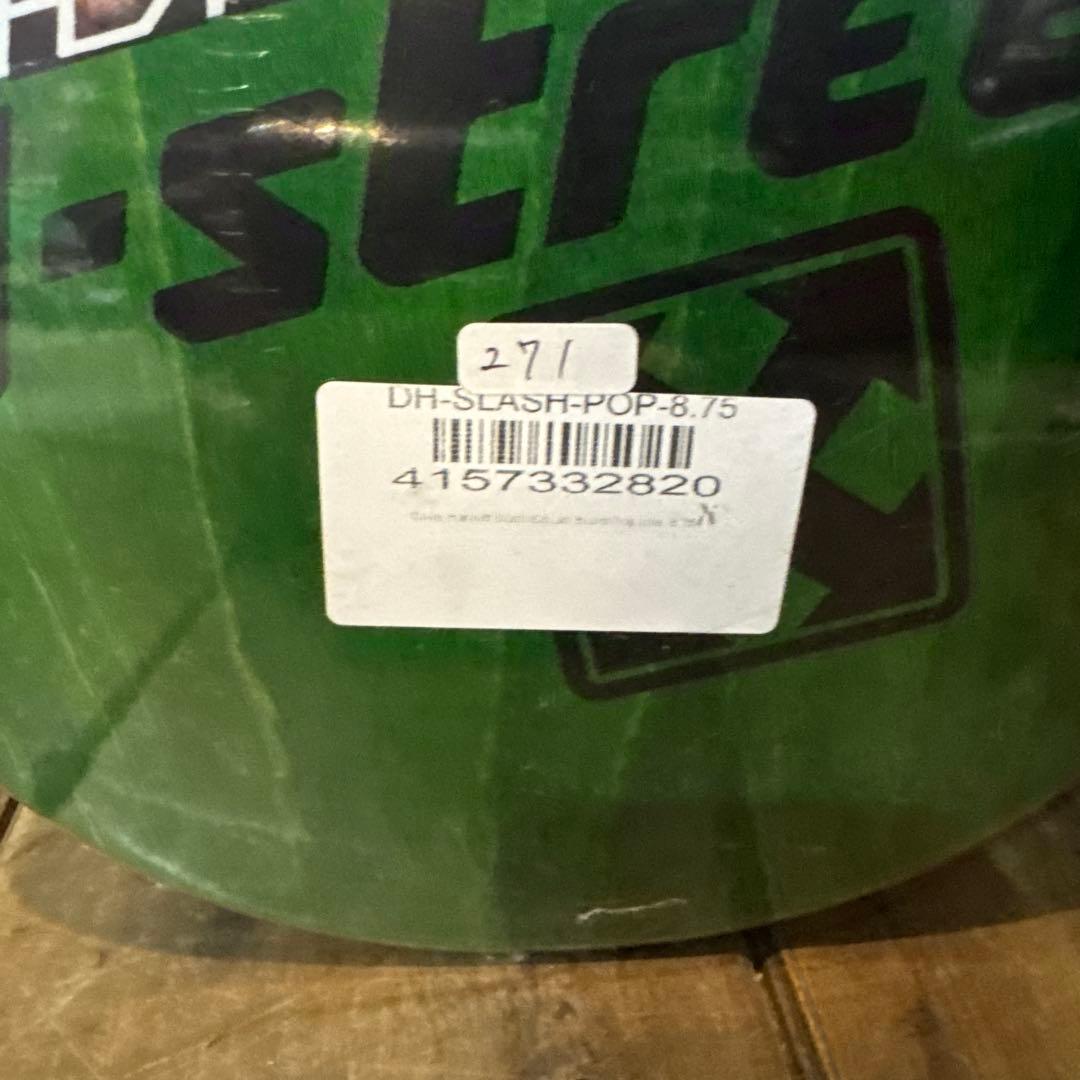 H-street HACKETT スケボーデッキ グリーン　8.75×33㌅