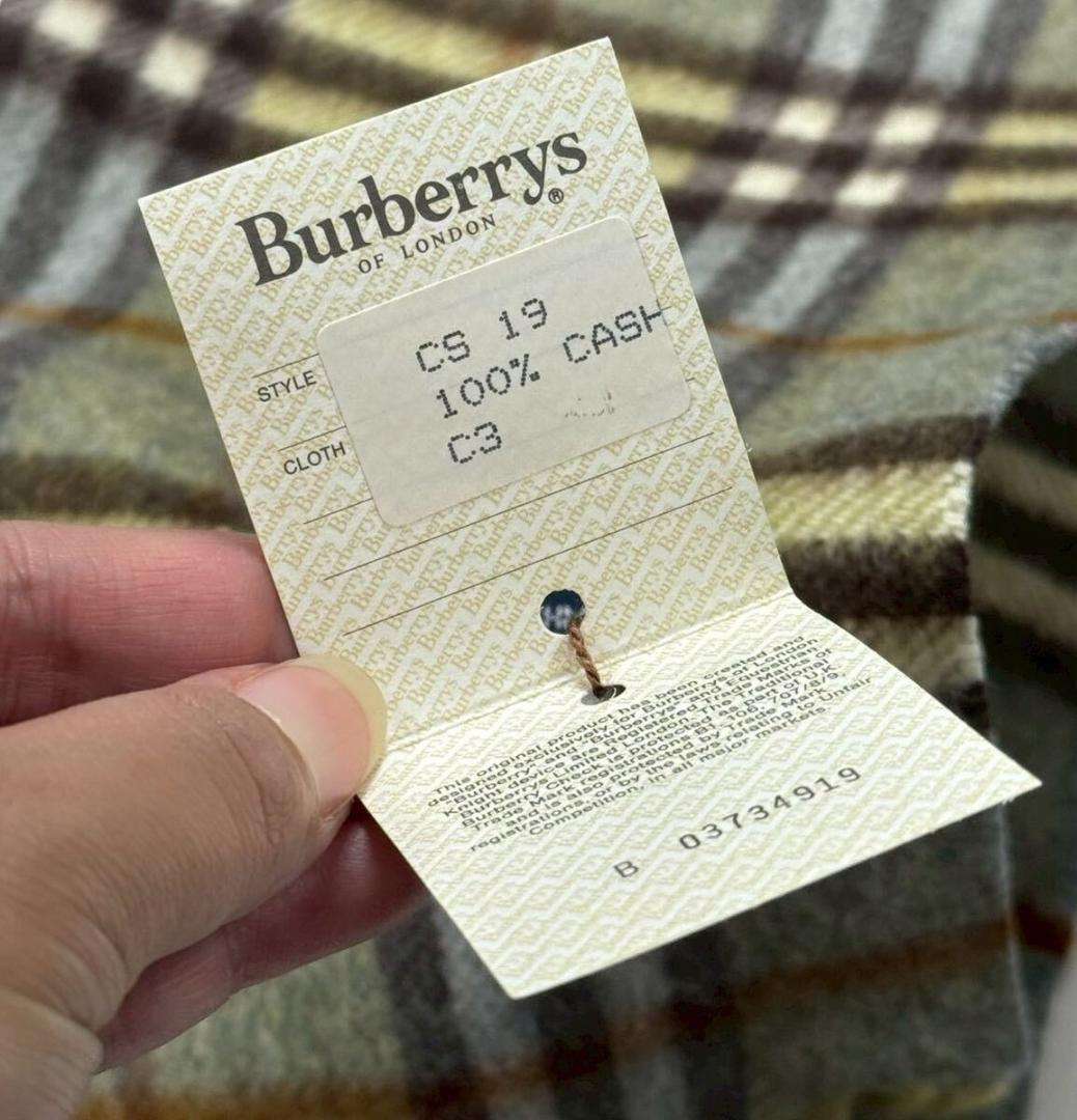 バーバリー ロンドン カシミア100％ ノバチェック柄 ニット マフラー