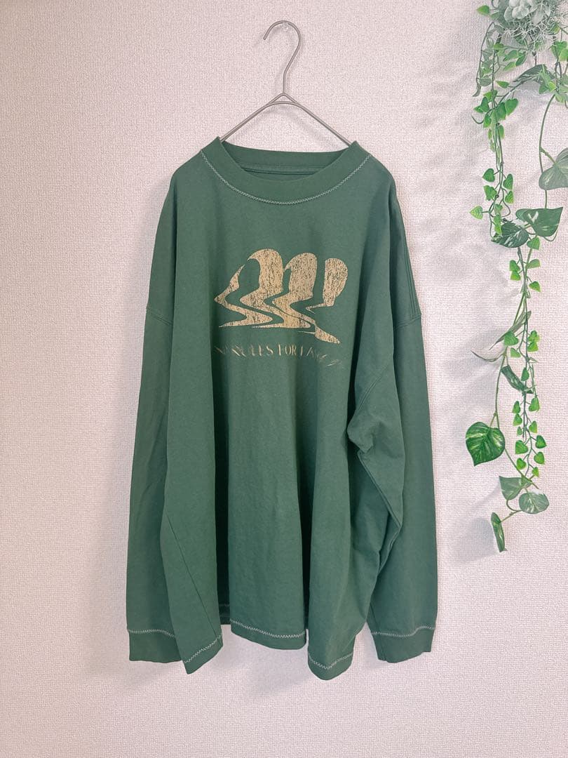 【極美品】 AMERI AM LOGO OVER LONG TEE