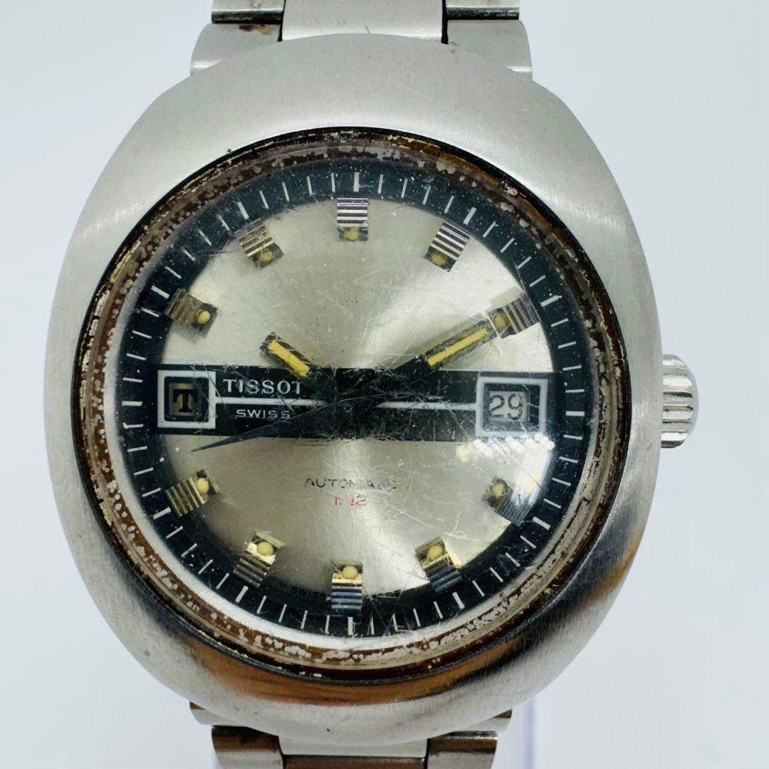 ✨TISSOT✨ティソ✨デイト✨SWISS✨ヴィンテージ✨シルバー✨腕時計✨