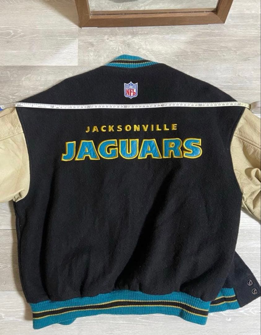 NIKE スタジャン ジャガーズ　Ｍ　カナダ製 レザー　90年代　NFL 激レア