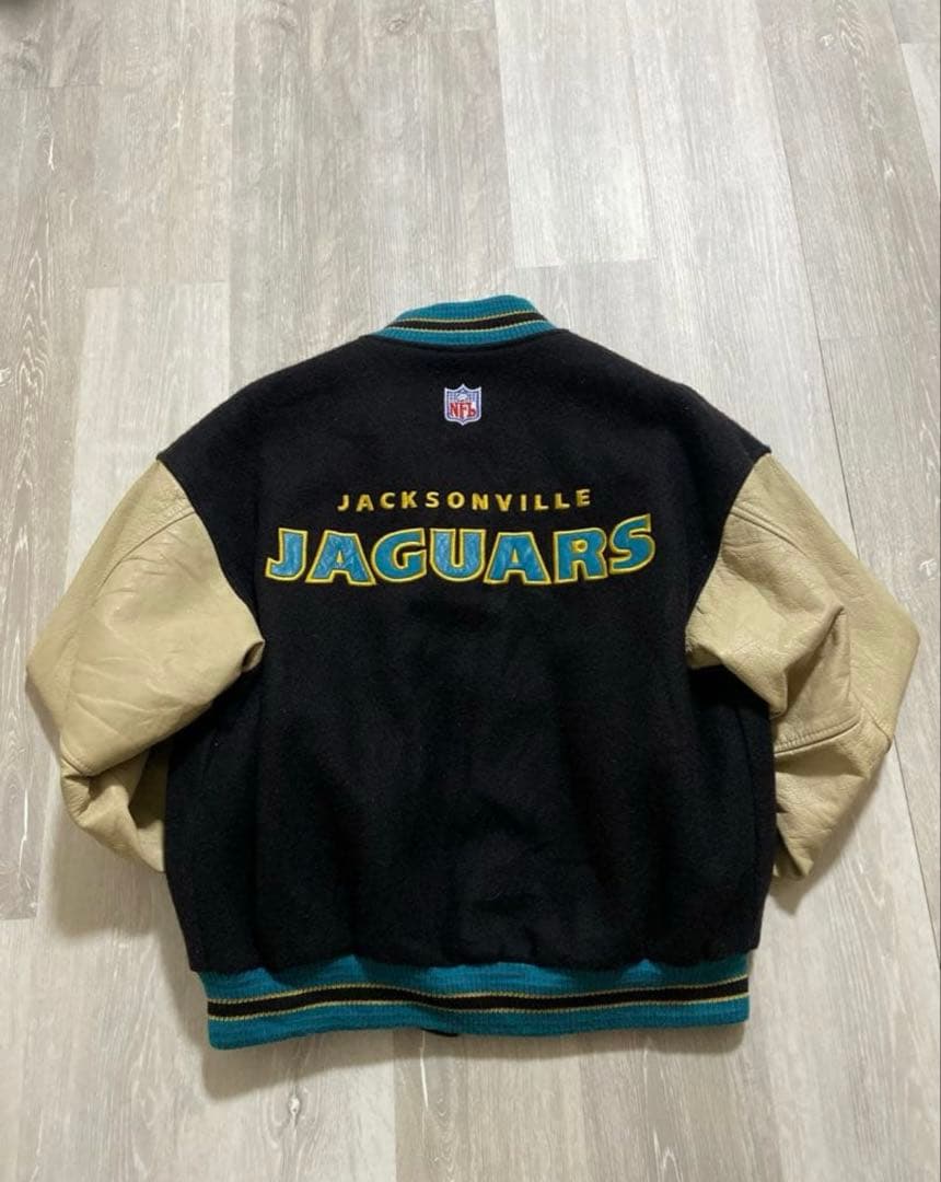 NIKE スタジャン ジャガーズ　Ｍ　カナダ製 レザー　90年代　NFL 激レア