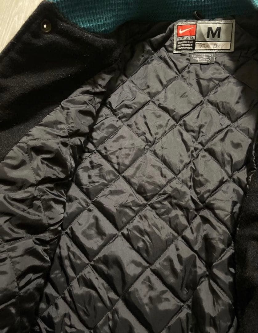 NIKE スタジャン ジャガーズ　Ｍ　カナダ製 レザー　90年代　NFL 激レア