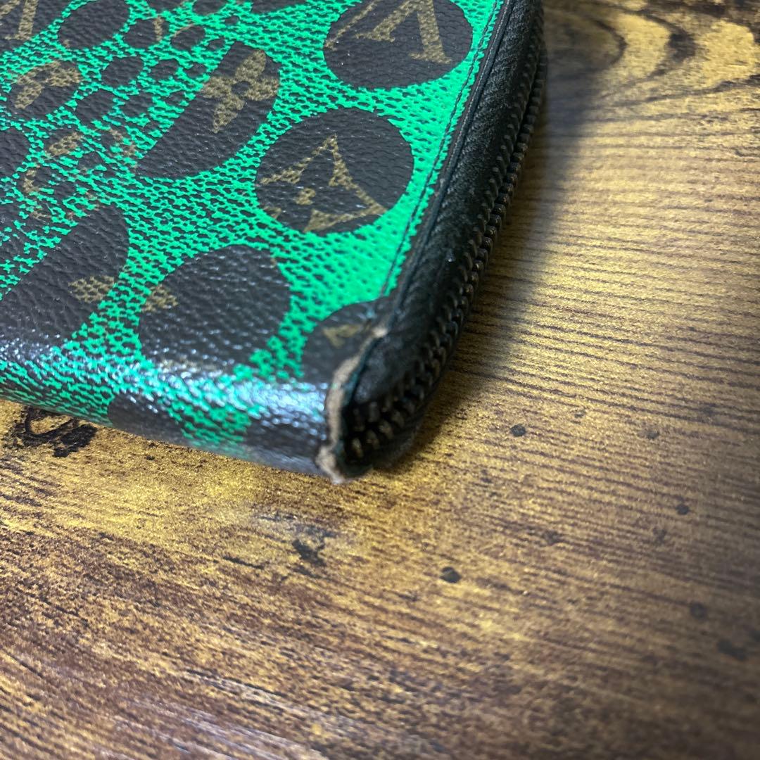【ジャンク品】louis vuitton 草間彌生 長財布