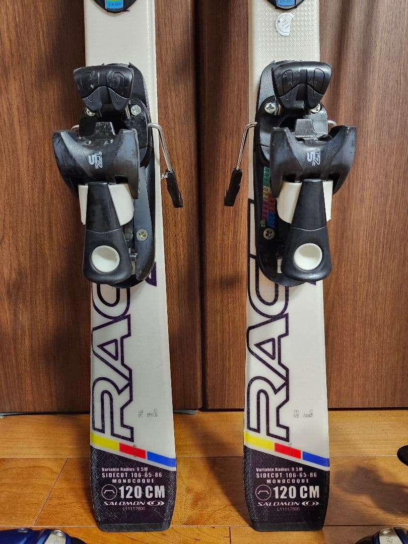 子供スキー板セット スキー板120cm ブーツ22cm　ストック