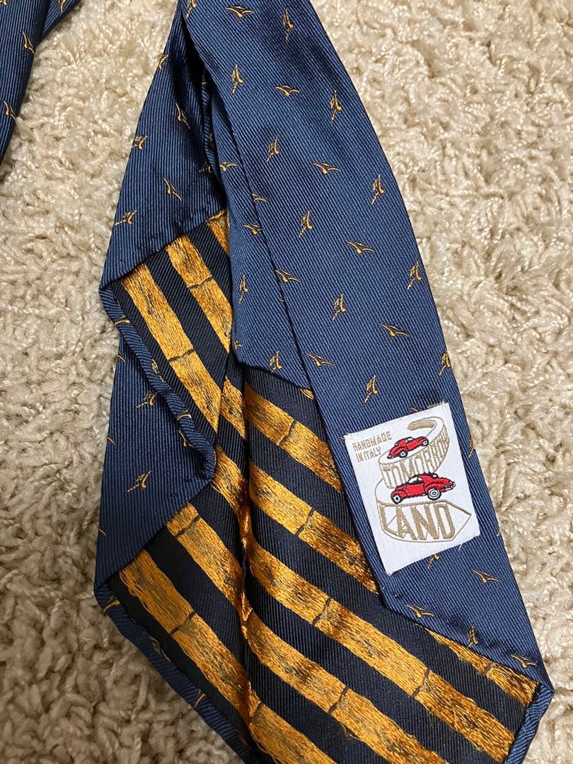 美品❗️tomorrow land トゥモローランド　セブンフォールドネクタイ