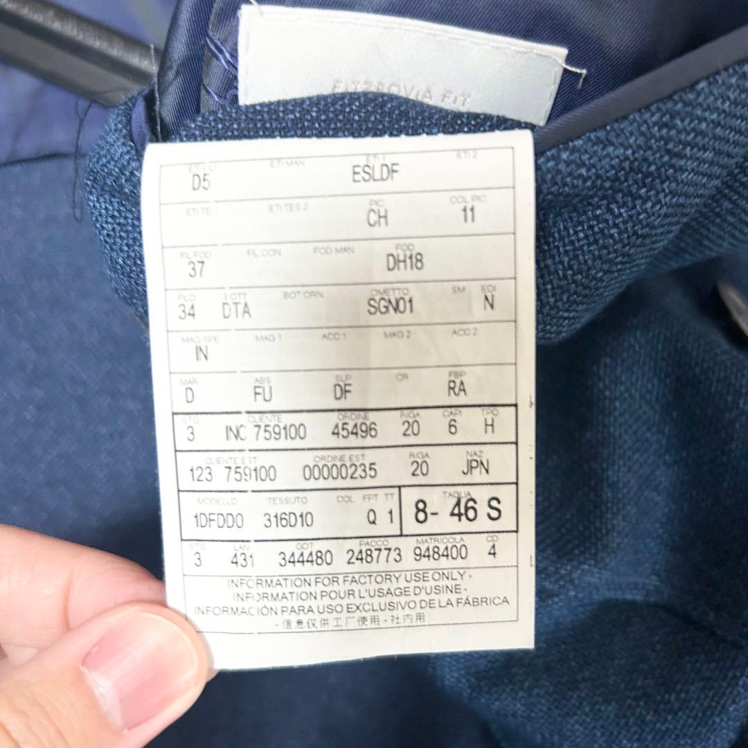 極美品　ダンヒル dunhill ダブルブレストテーラードジャケット　ネイビー