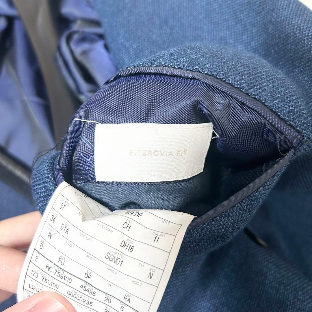 極美品　ダンヒル dunhill ダブルブレストテーラードジャケット　ネイビー