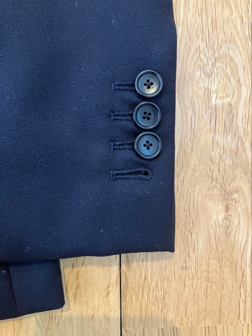 超美品！EDIFICE ダークネイビー2Bスリムスーツ 46