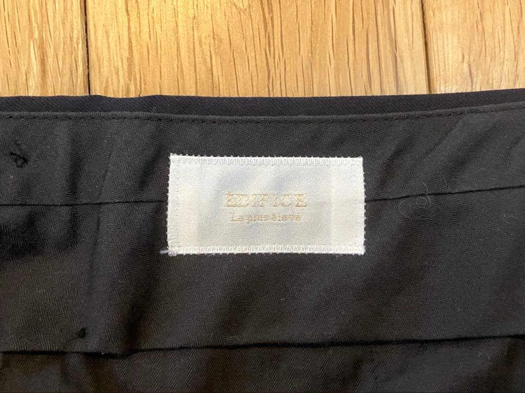 超美品！EDIFICE ダークネイビー2Bスリムスーツ 46