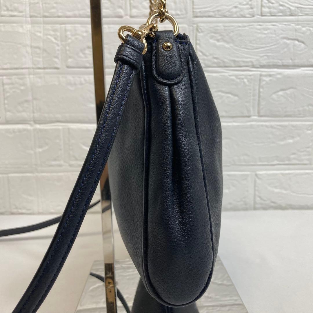 【美品】COACH コーチ　ショルダーバッグ　ブラック　レザー　2way式　ミニ