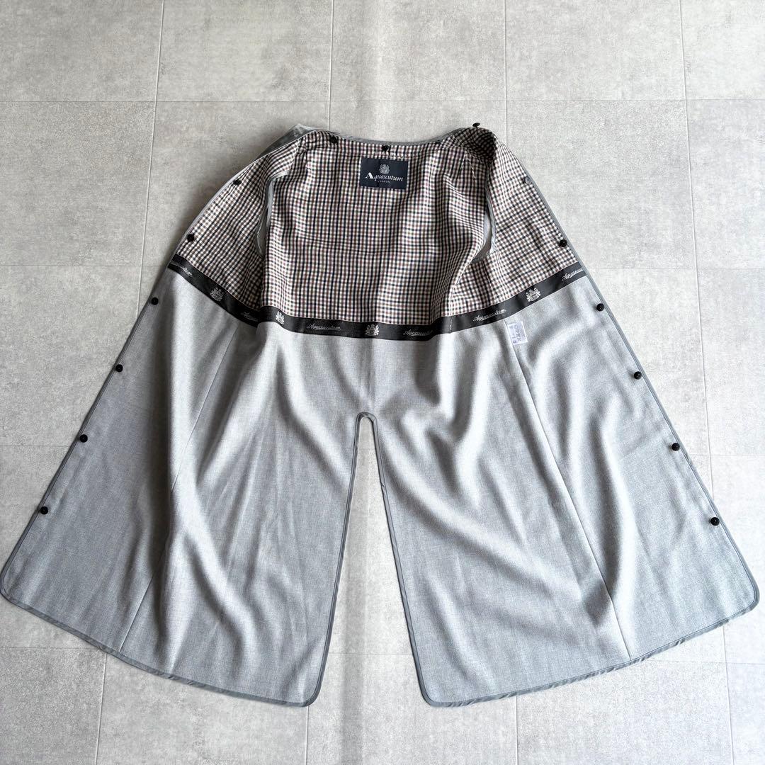 アクアスキュータム ウールライナー付き 2way トレンチコート ブラック 10