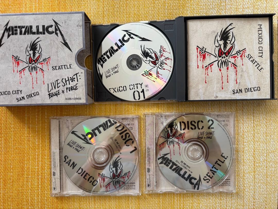 完全生産限定盤★極美品　メタリカ／ライブ・シット　CD3枚＋DVD2枚