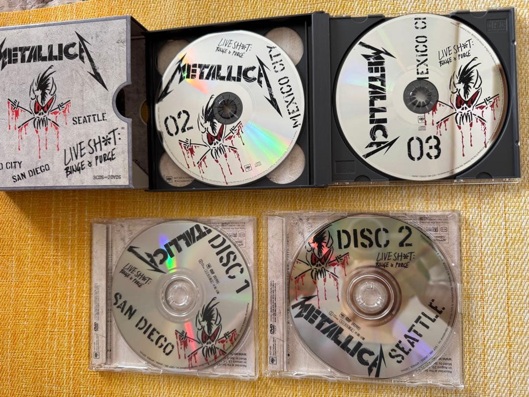 完全生産限定盤★極美品　メタリカ／ライブ・シット　CD3枚＋DVD2枚