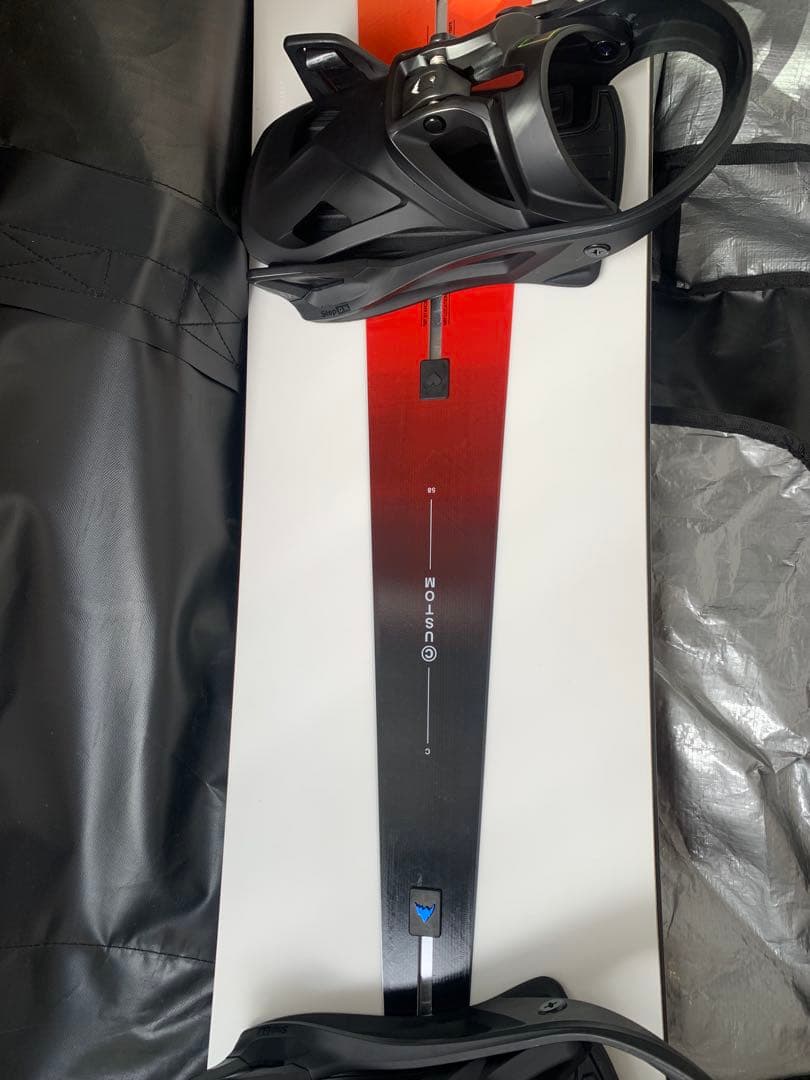 バートン カスタム キャンバー スノーボード ホワイト ステップオン