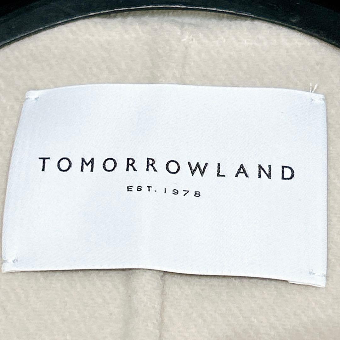 未使用✨　トゥモローランド プレミアム　ウール　リバー ノーカラーコート