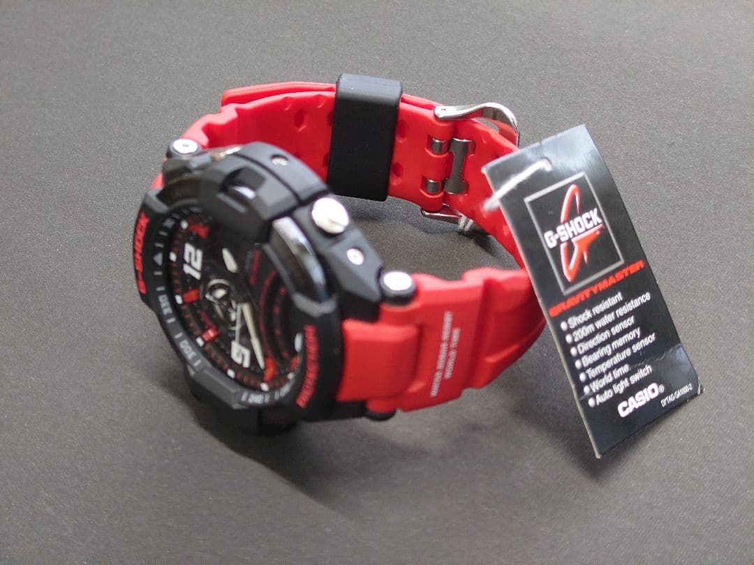 G-SHOCKGRAVITYMASTERスカイコックピット赤黒ラバー新品タグ付
