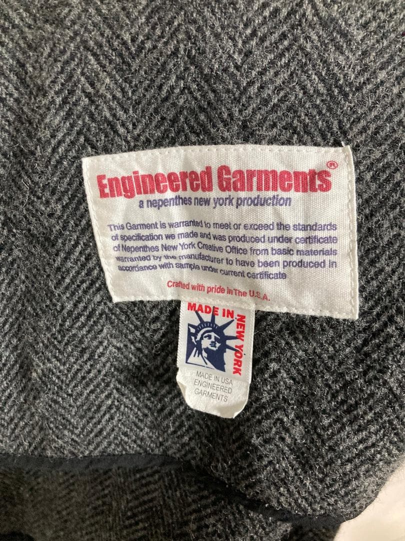 Engineered Garments ヘリンボーン ツイード コート
