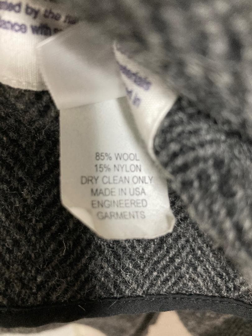 Engineered Garments ヘリンボーン ツイード コート