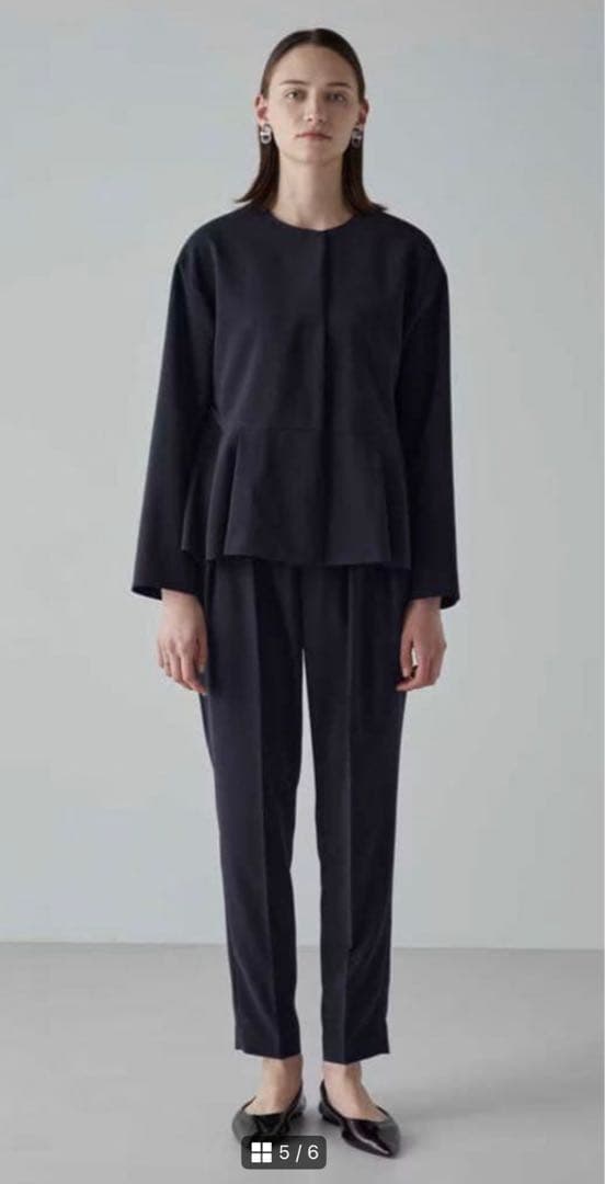 アドーア　ジョーゼット　裾フリル　ジャケット　ADOR