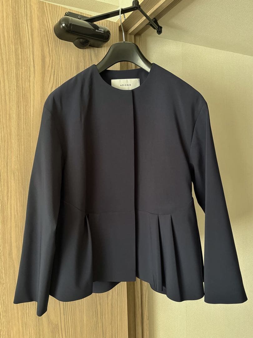 アドーア　ジョーゼット　裾フリル　ジャケット　ADOR