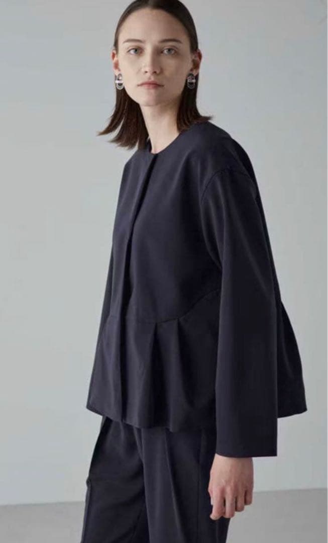 アドーア　ジョーゼット　裾フリル　ジャケット　ADOR