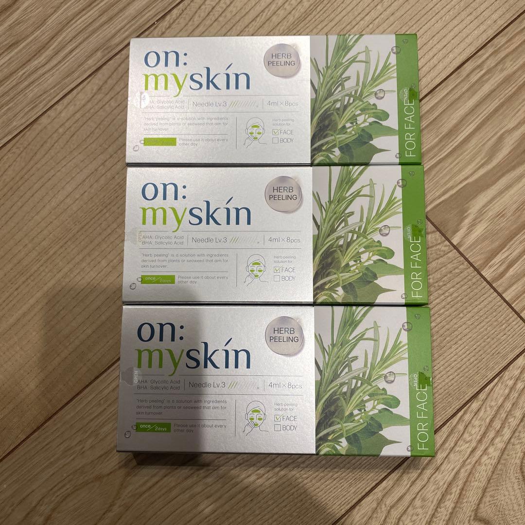 on myskin ハーブピーリング　３個セット