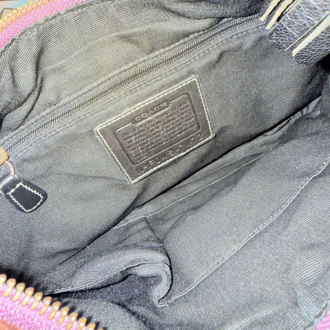 バッグ Vintage Coach Hampton Suede Hobo Bag