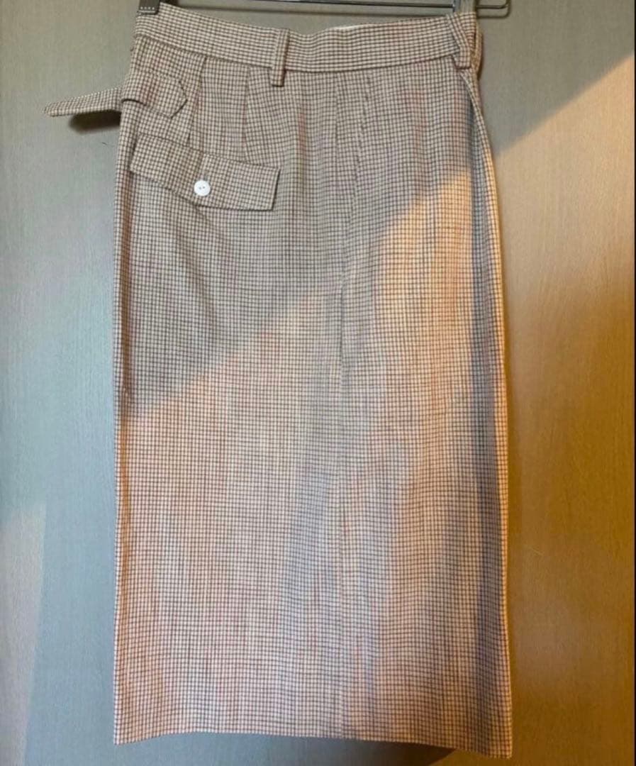 6beautyandyouth コットンチェックショートパンツ　38