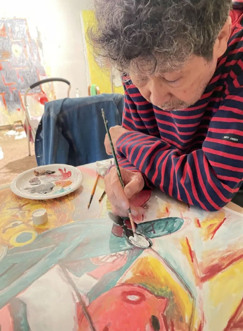 手彩色 横尾忠則 浅草花やしき 170周年記念ポスター