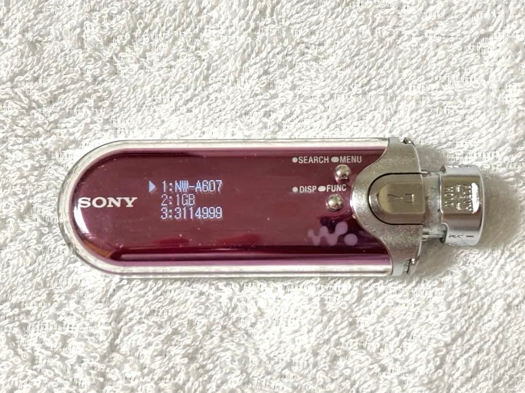 【希少品】SONY オーディオプレーヤー NW-A607 ピンク 動作確認済