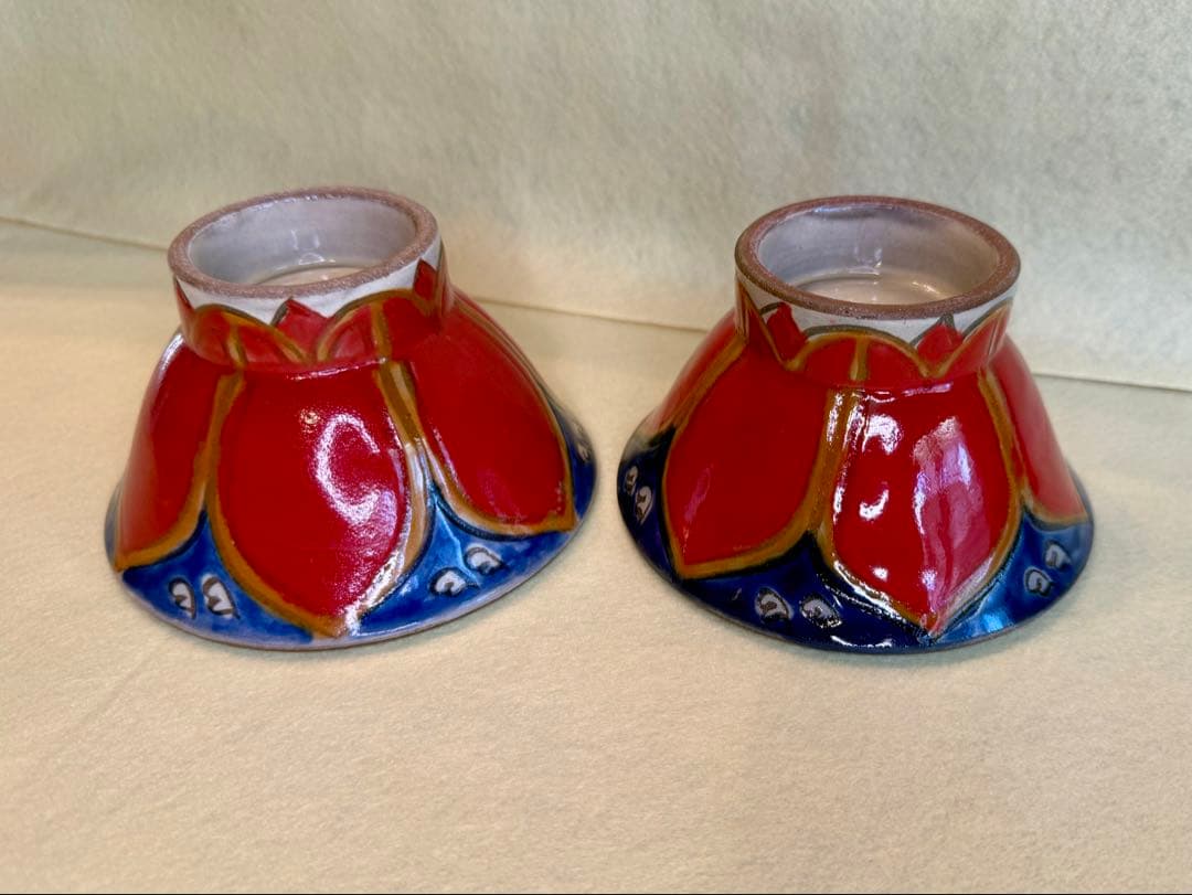 ま*り様 新品・未使用 花笠マカイ 幸陶器 ４寸２個セット